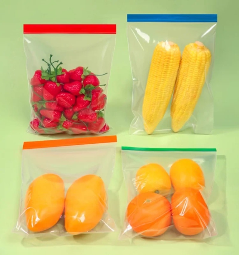 Meal Prep Ziplock - Цветные прозрачные пакеты для хранения на