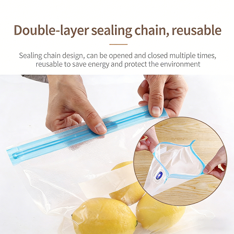 Meal Prep Ziplock - Новые многоразовые вакуумные пакеты с застежкой-зиппером,