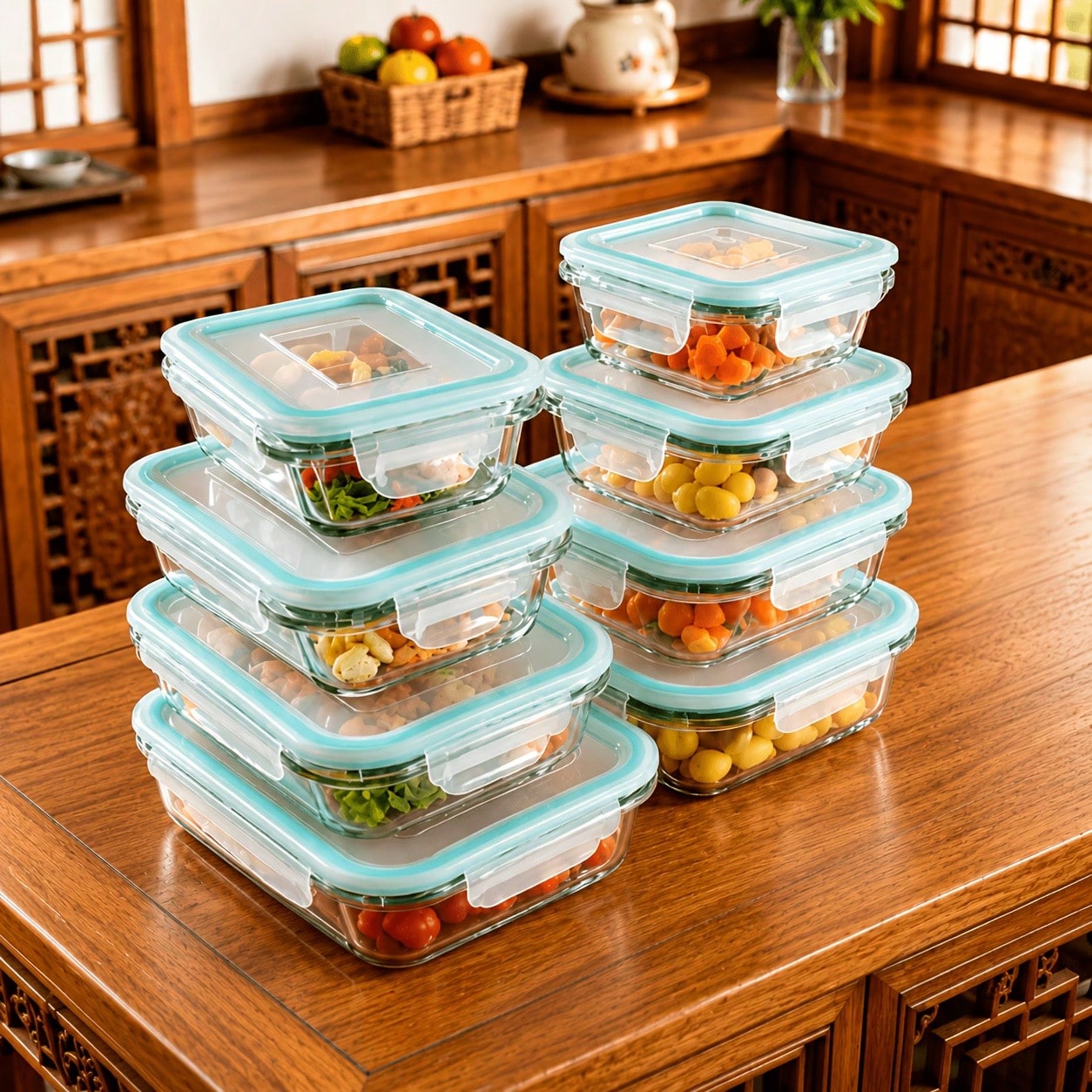 Meal Prep Glass Containers Oven Safe - Стеклянные контейнеры для хранения продуктов, стильные