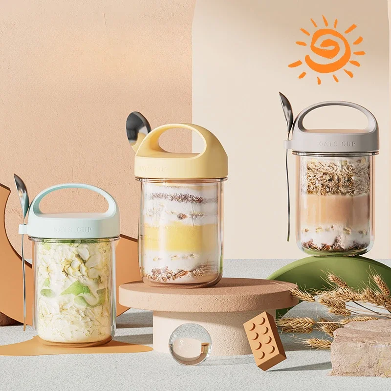 Meal Prep Glass Containers Oven Safe - 420 мл новые чашки для завтрака,