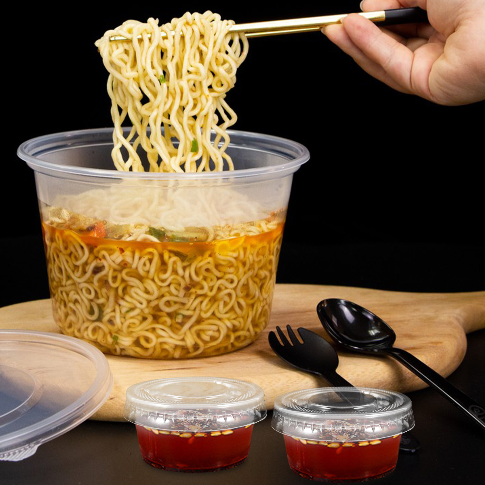 Sauce Dipping Cup - 100 шт. контейнеров для соусов, стаканчиков